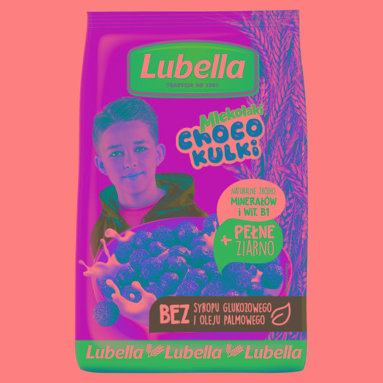 Photo - Lubella Choco Kulki Chocolate Flavoured Cereal Balls 250 g