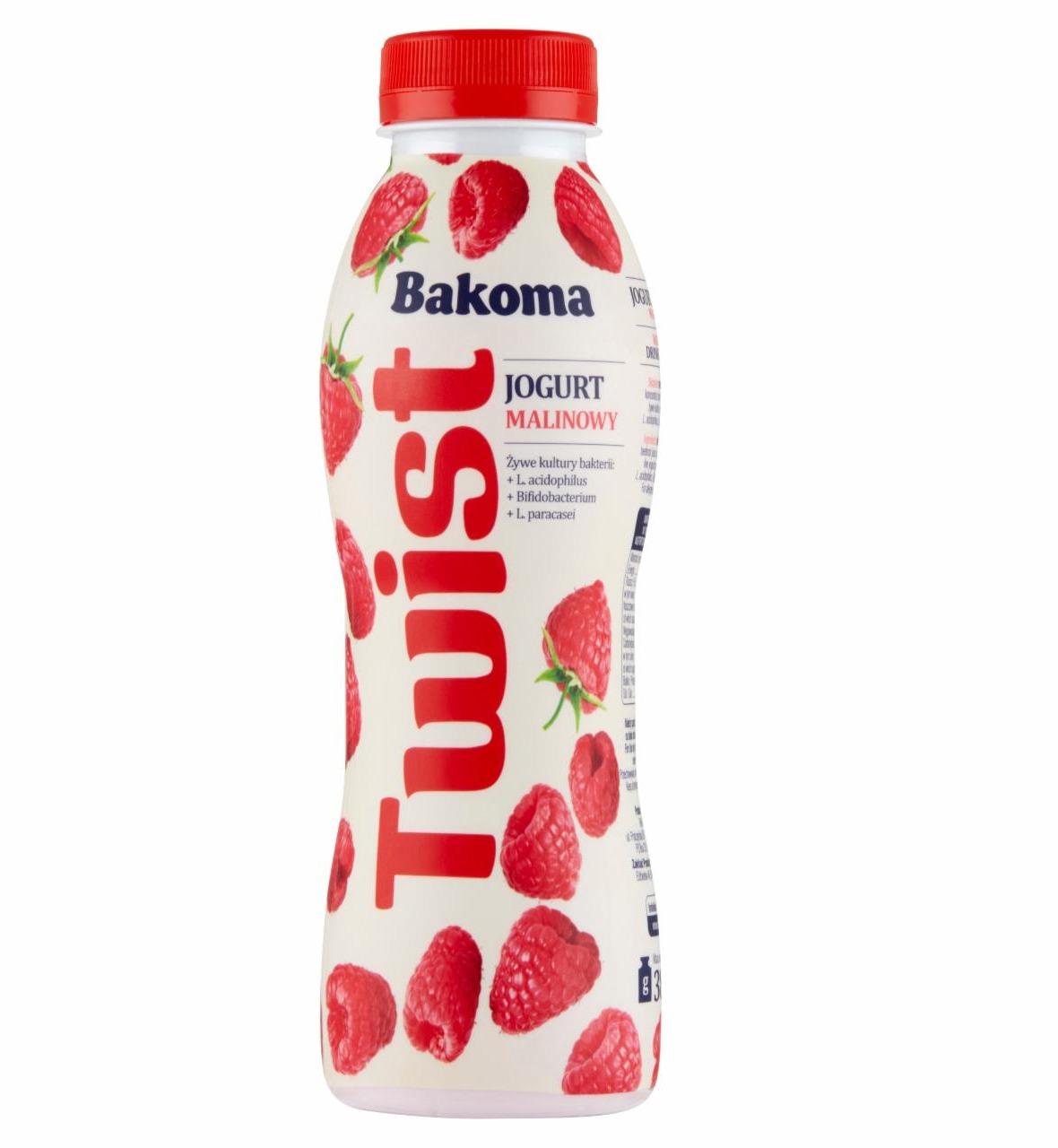 Photo - Bakoma Twist Raspberry Yogurt 380 g