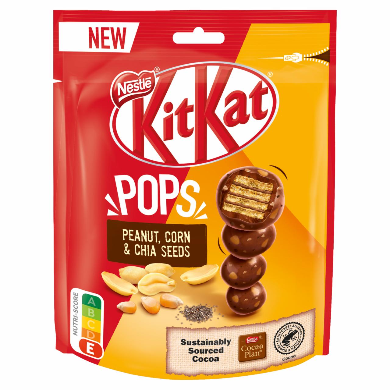 Photo - KitKat Pops Peanut & Chia Seeds Crispy Wafer in Milk Chocolate 110 g