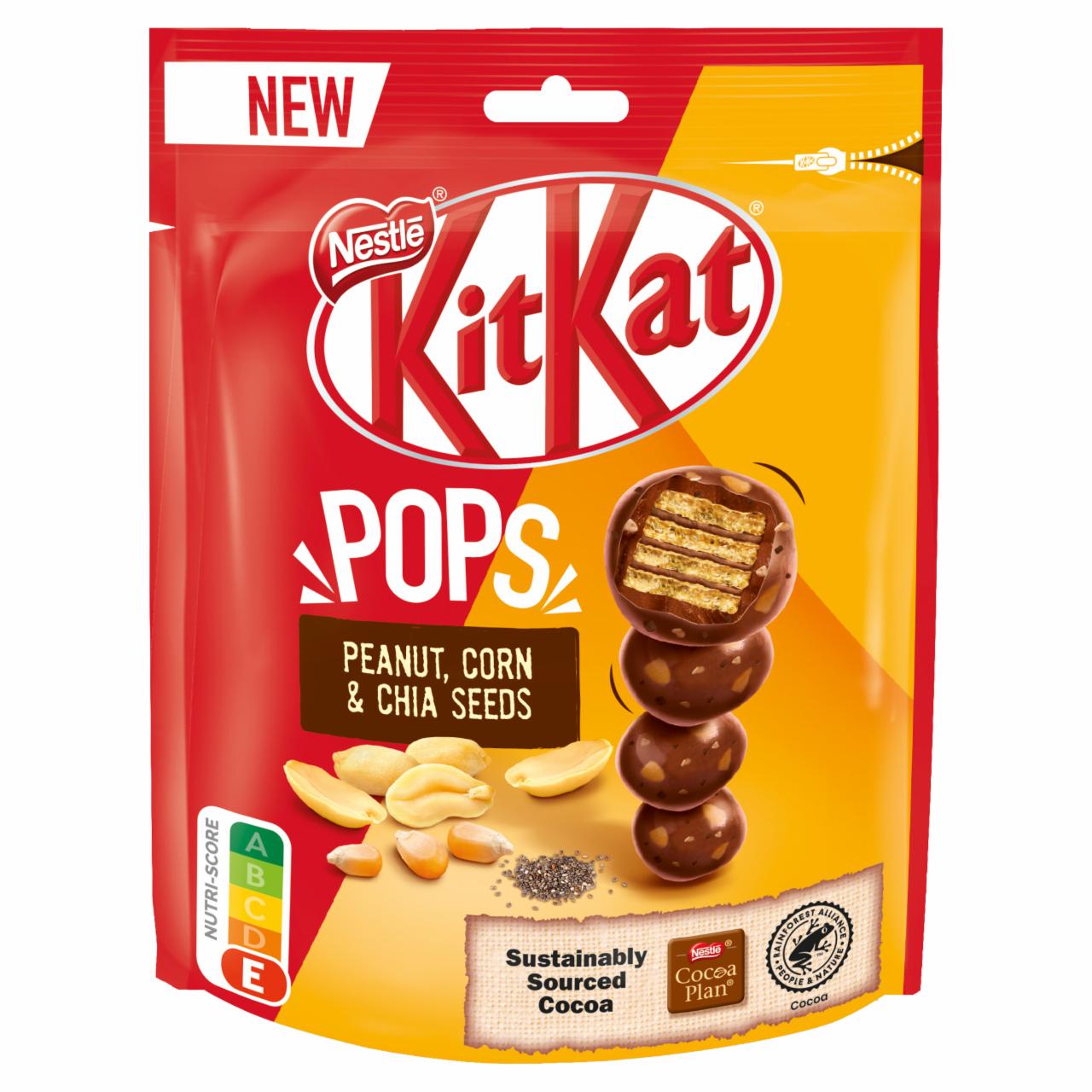 Photo - KitKat Pops Peanut & Chia Seeds Crispy Wafer in Milk Chocolate 110 g