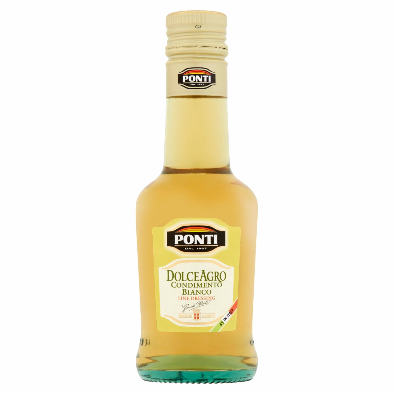 Photo - Ponti DolceAgro White Wine Vinegar Dressing 5% 250 ml
