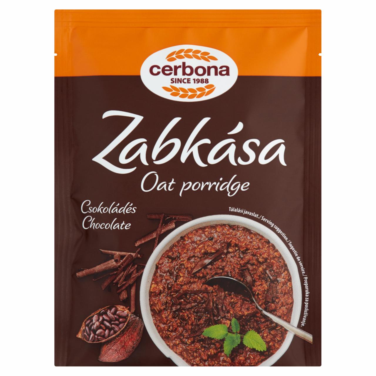 Photo - Cerbona Oat Porridge with Chocolate 55 g