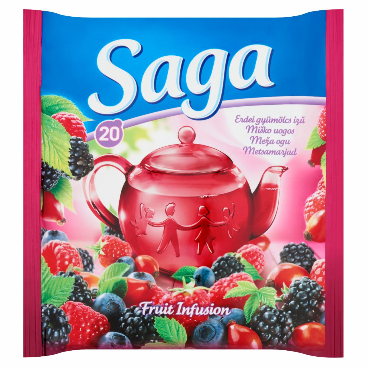 Photo - Saga Forest Fruit Flavoured Fruit Tea 20 Tea Bags