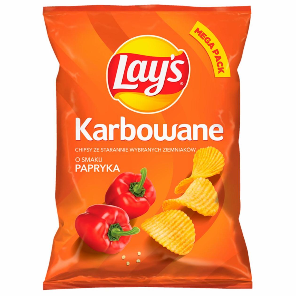 Photo - Lay's Paprika Flavoured Crinkle Cut Potato Crisps 210 g