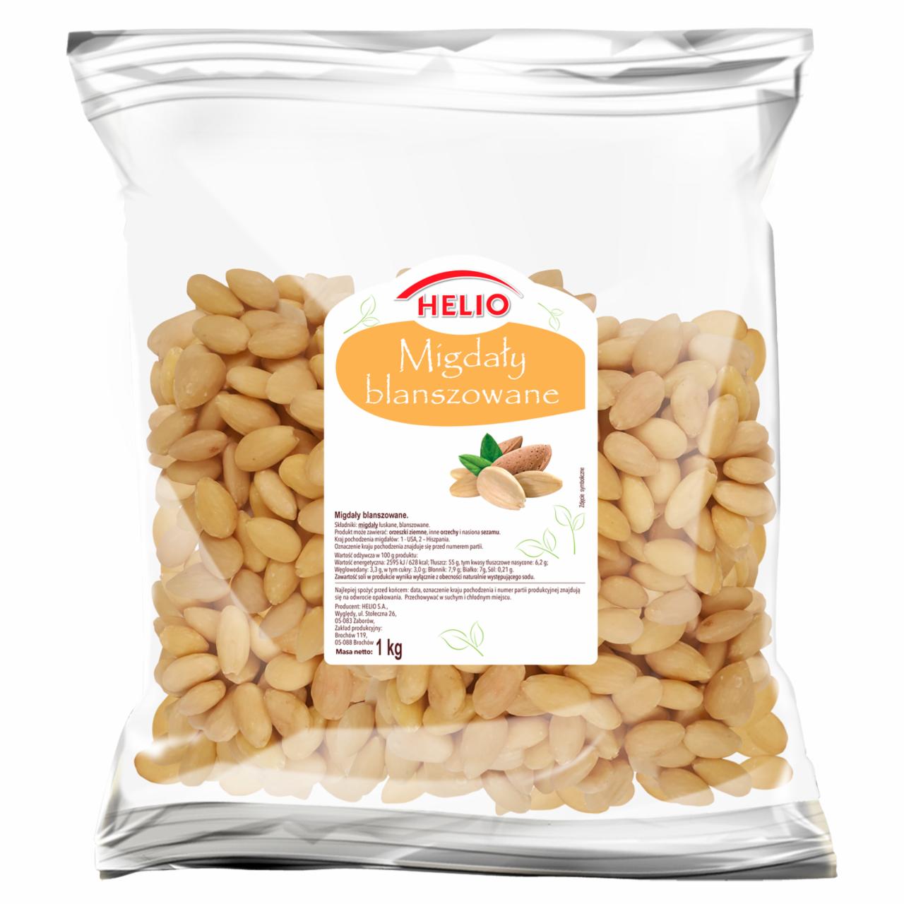 Photo - Helio Blanched Almonds 1 kg