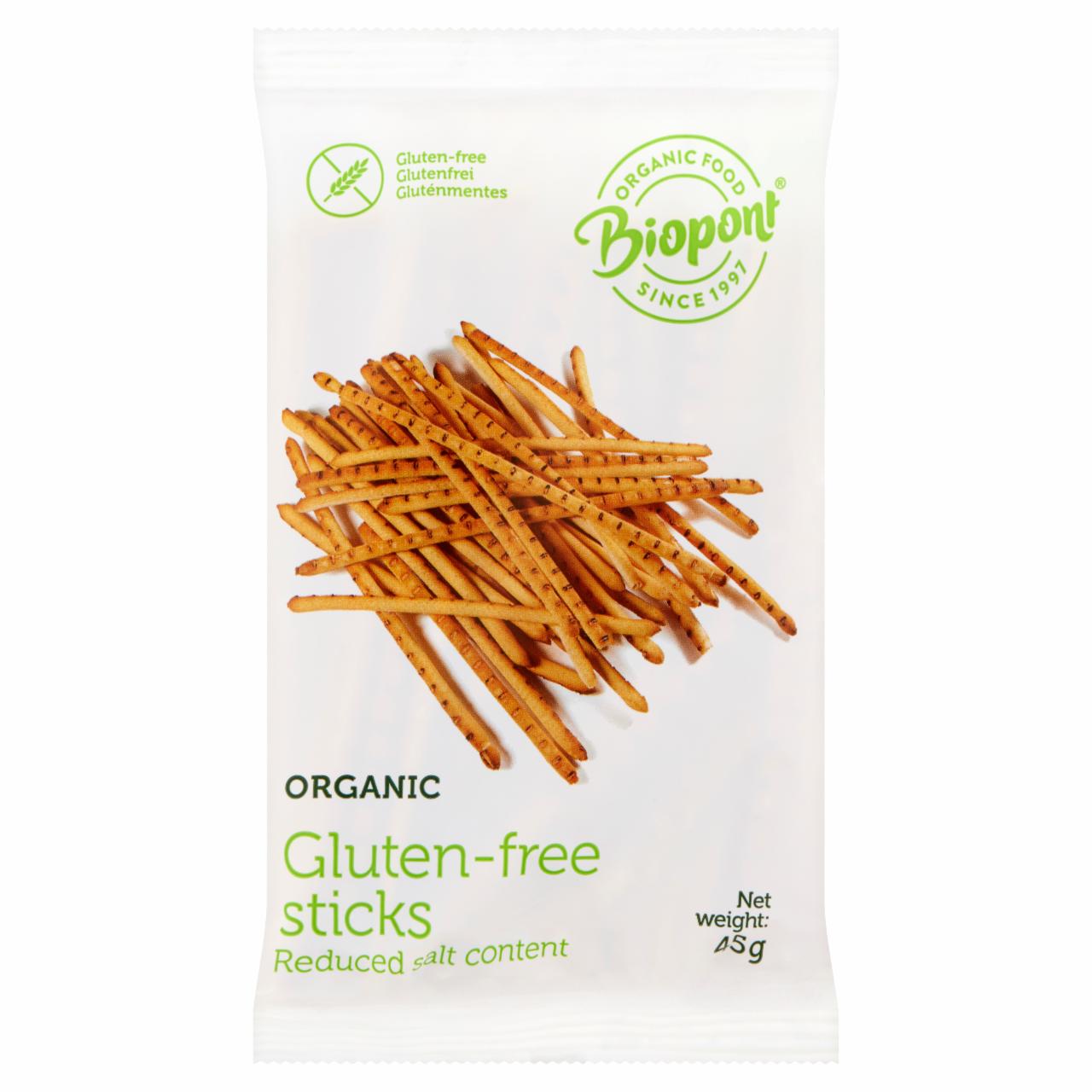 Photo - Biopont Organic Gluten-Free Salty Sticks 45 g
