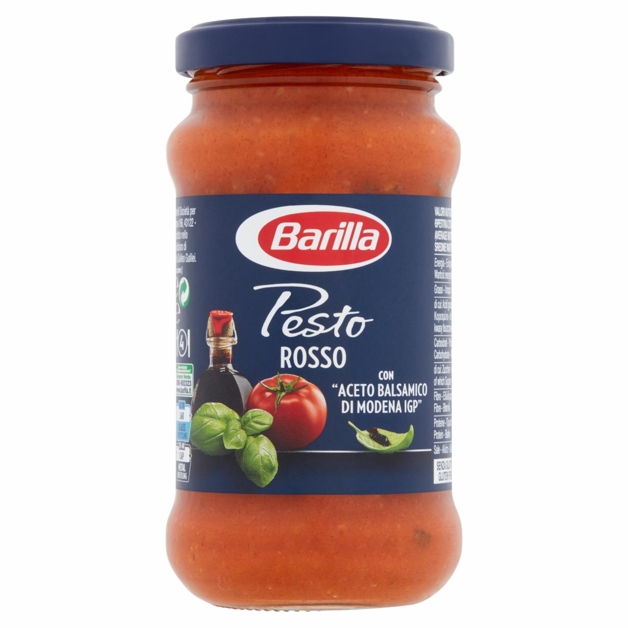 Photo - Barilla Pesto Rosso Red Pesto Sauce with Tomato, Basil and Balsamic Vinegar of Modena 200 g