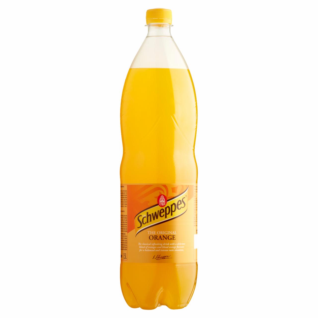 Photo - Schweppes Orange Carbonated Soft Drink with Sugar and Sweeteners 1,5 l