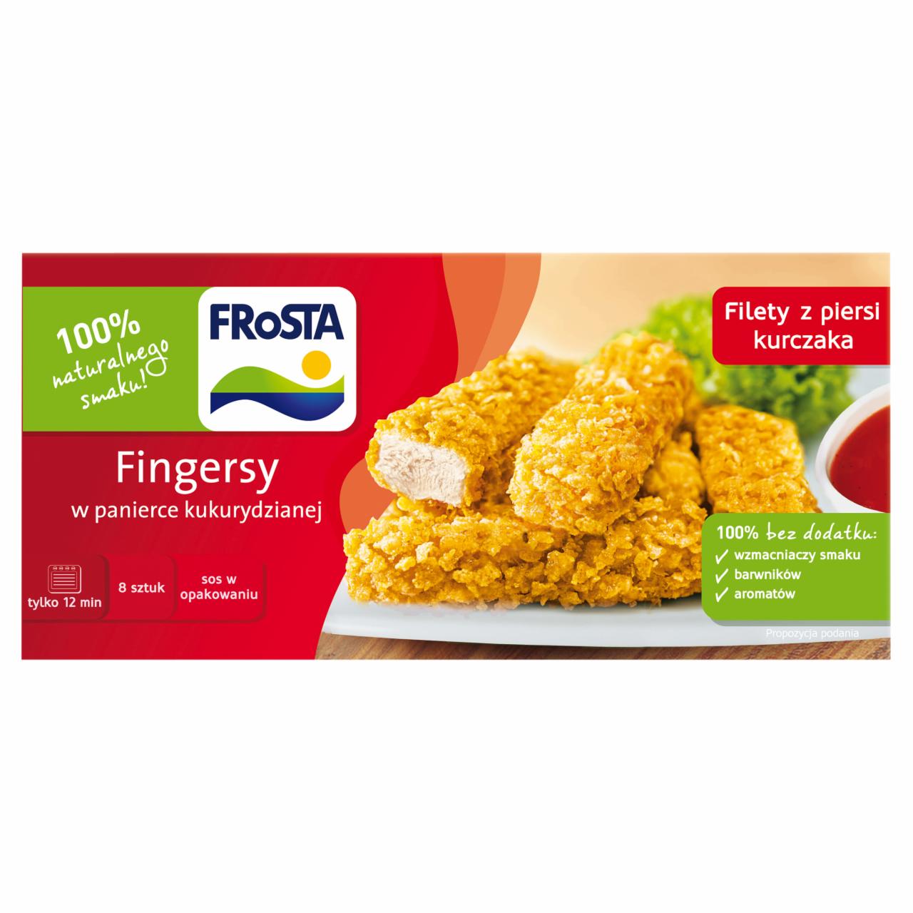 Photo - FRoSTA Fingersy in Corn Breadcrumbs 240 g (8 Pieces) plus Sauce 28 g