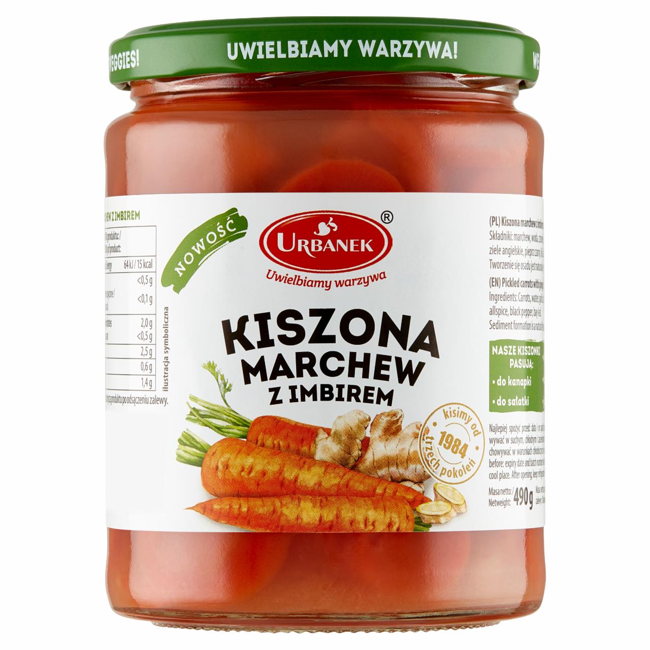 Photo - Urbanek Pickled Carrots with Ginger 490 g