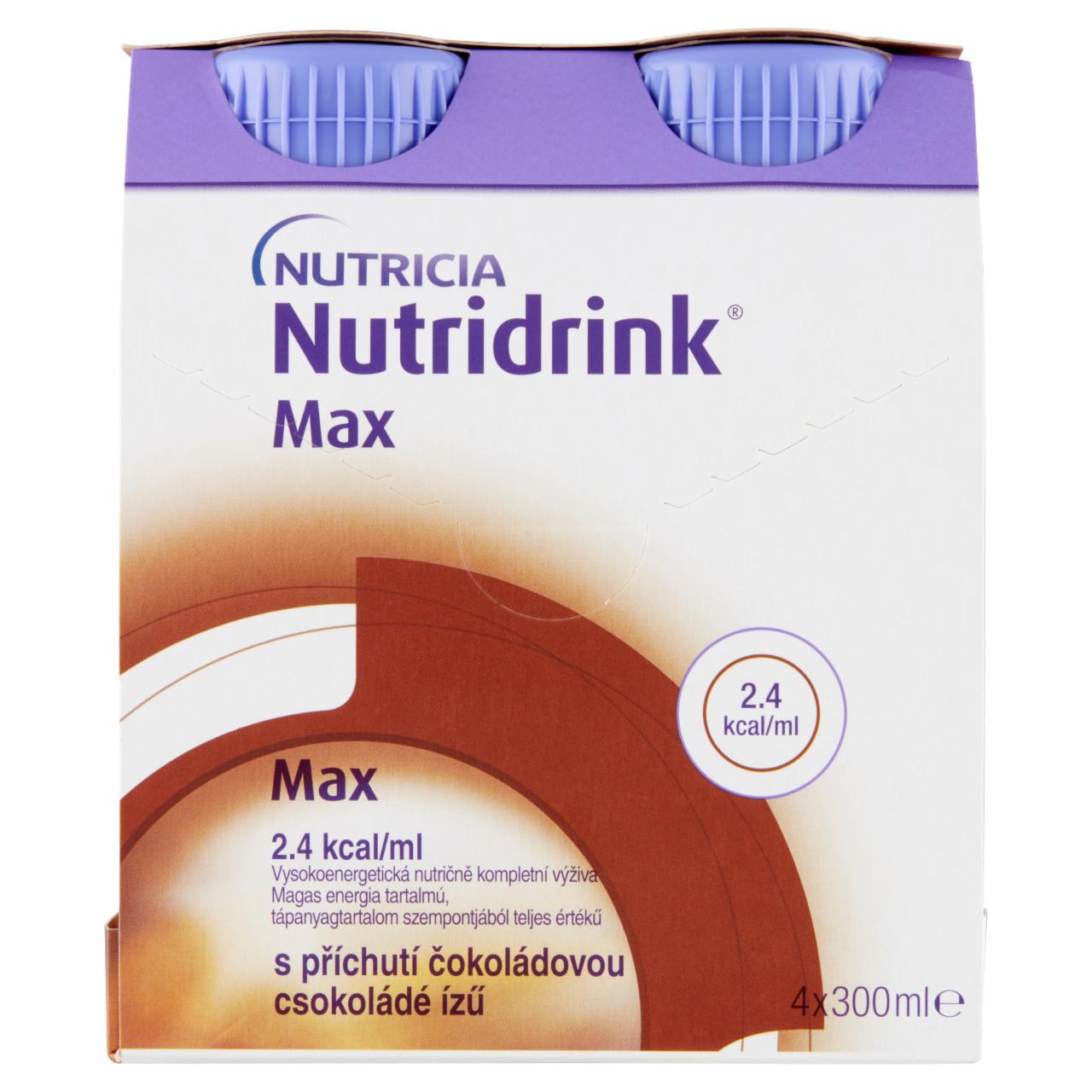 Photo - Nutridrink Max Chocolate Flavoured Food for Special Medical Purposes 24 x 300 ml