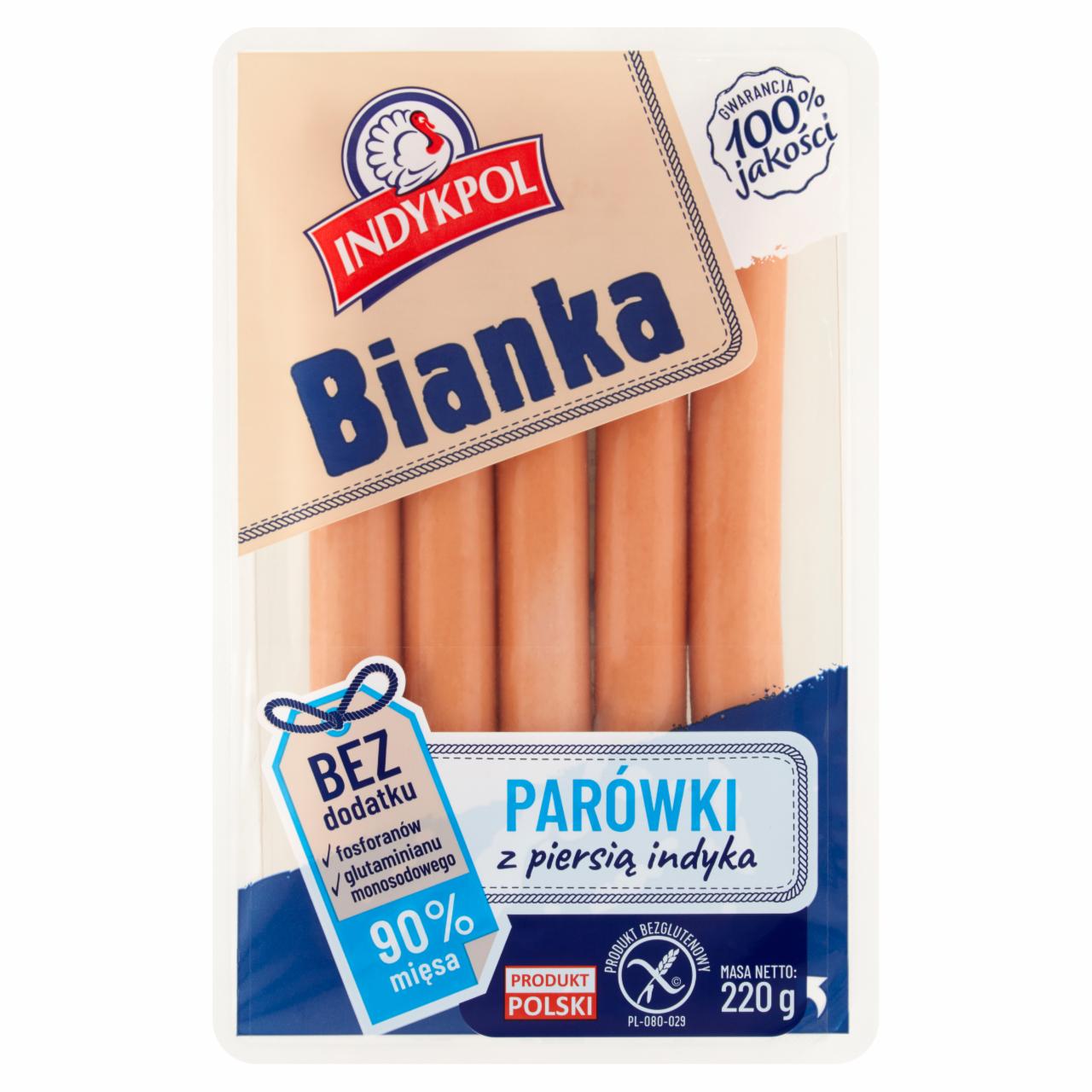 Photo - Indykpol Bianka Sausages with Turkey Breast 220 g