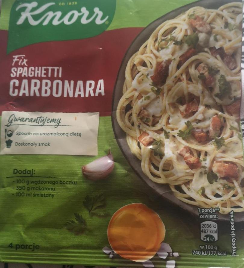Photo - Knorr Fix Spaghetti Carbonara 45 g