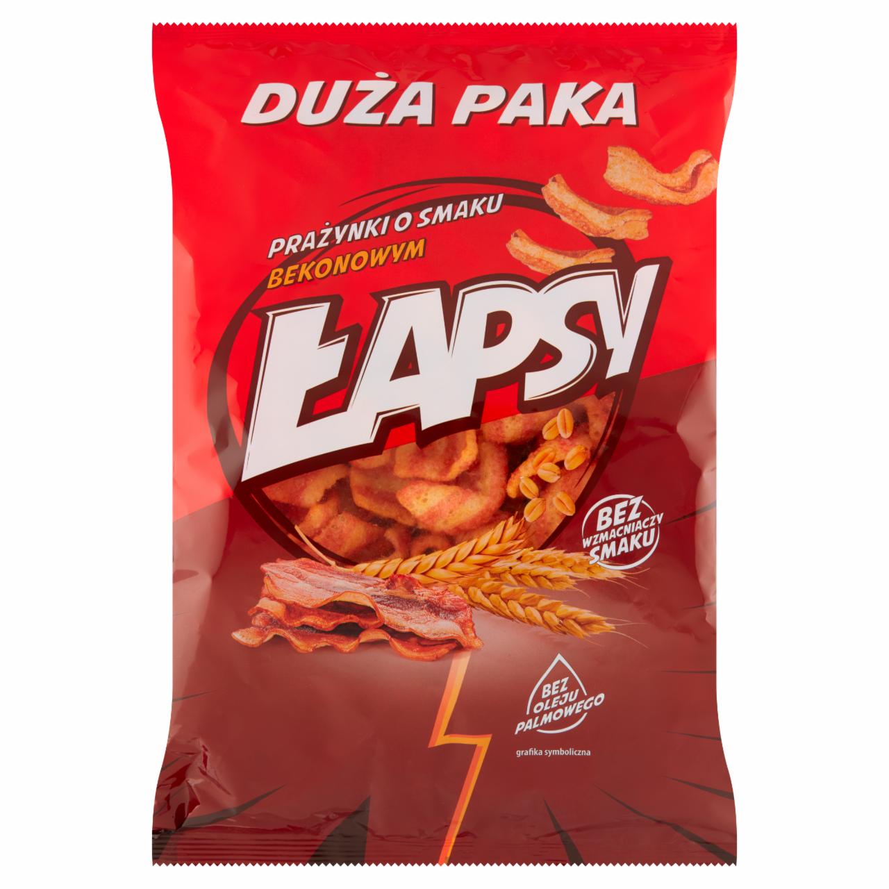Photo - Łapsy Wheat Snacks Flavoured Bacon 130 g