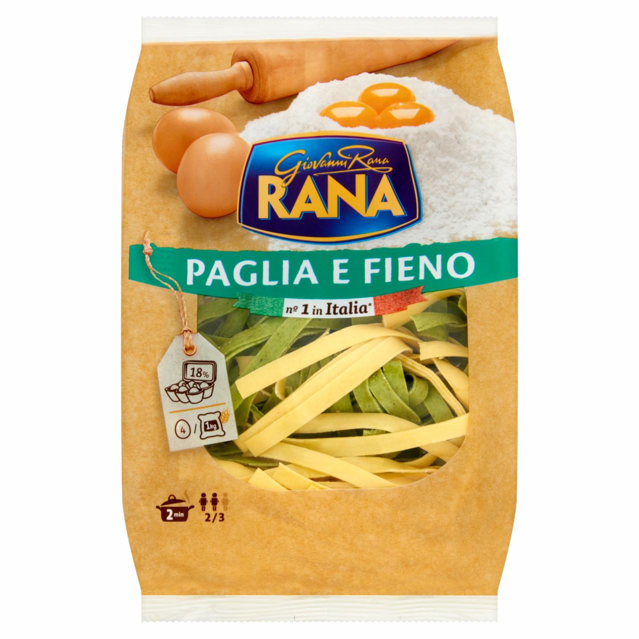 Photo - Giovanni Rana Paglia E Fieno Fresh Egg Pasta with Spinach 250 g