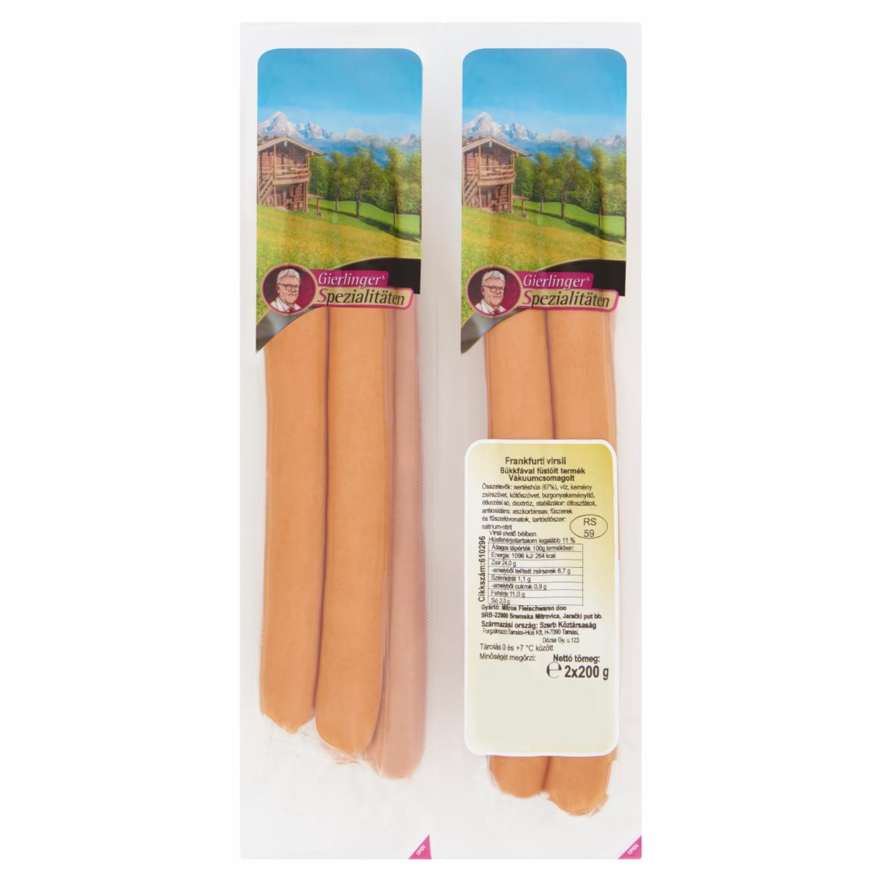 Photo - Gierlinger's Spezialitäten Frankfurters 2 x 200 g