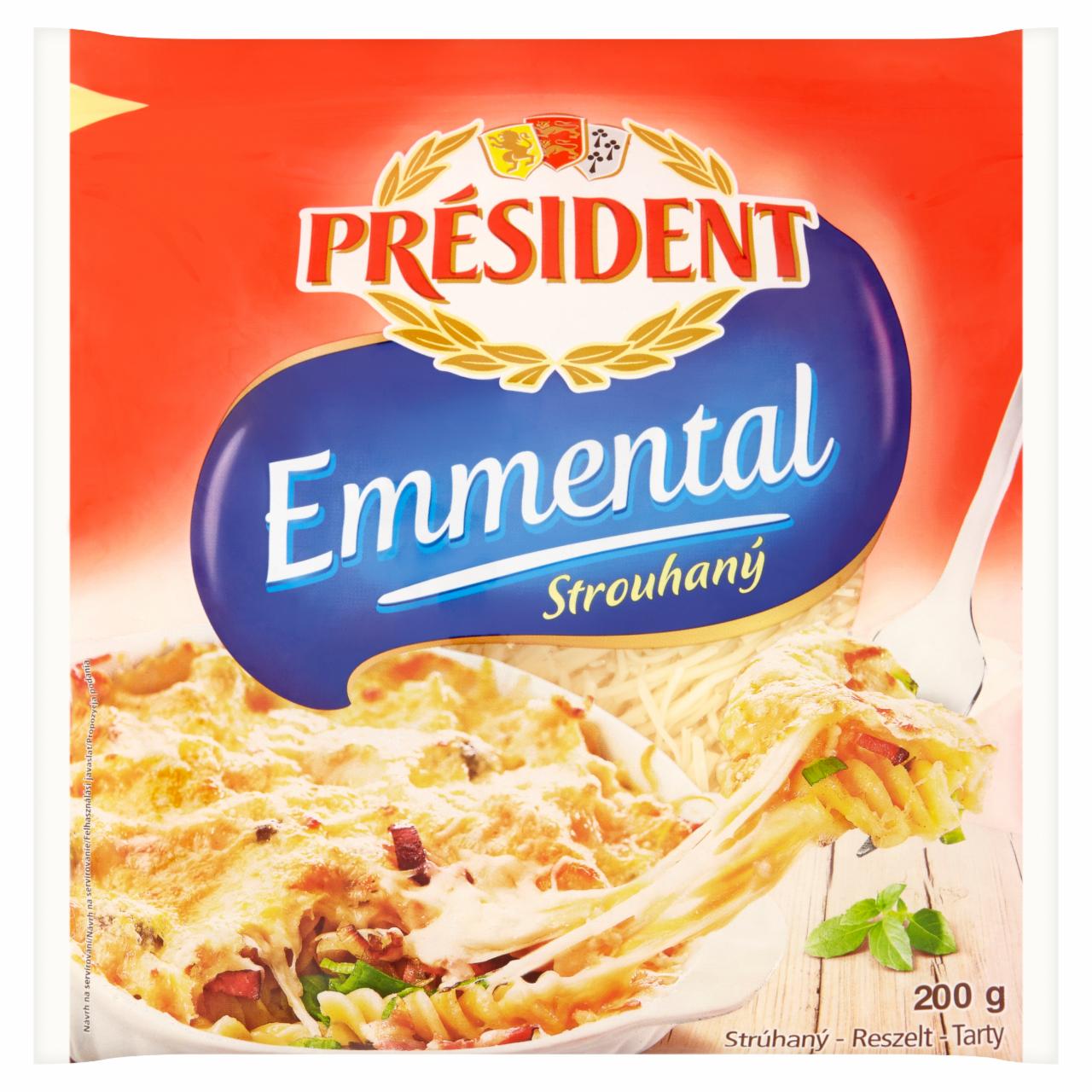 Photo - Président Emmental Grated Full-Fat Hard Cheese 200 g
