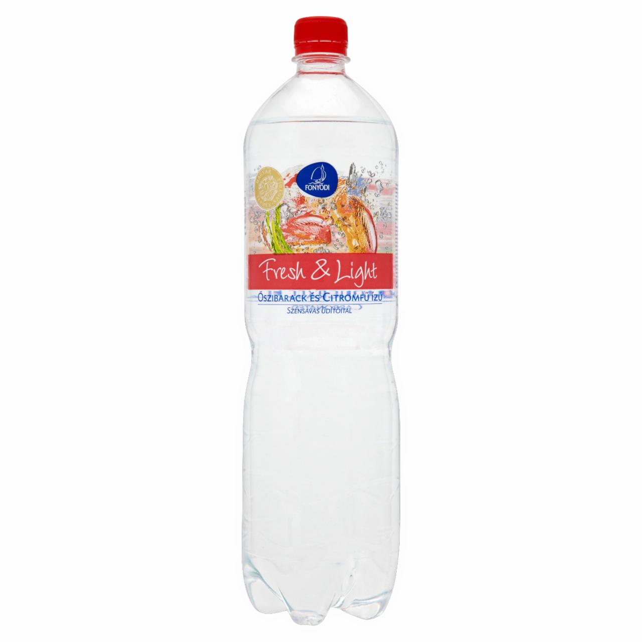Photo - Fonyódi Fresh & Light Peach and Lemongrass Flavoured Carbonated Drink 1,5 l