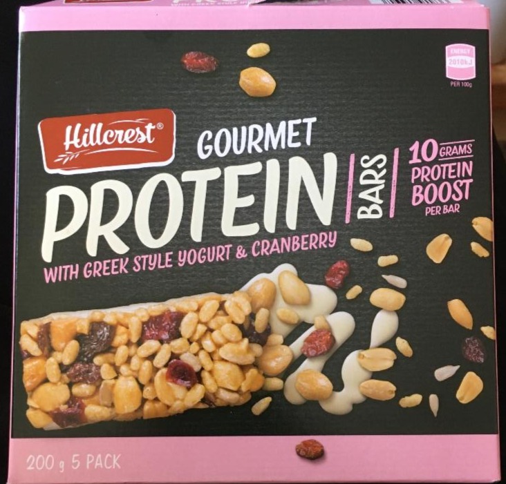 Photo - Gourmet Protein Bar With Greek Style Yoghurt & Cranberry Hillcrest