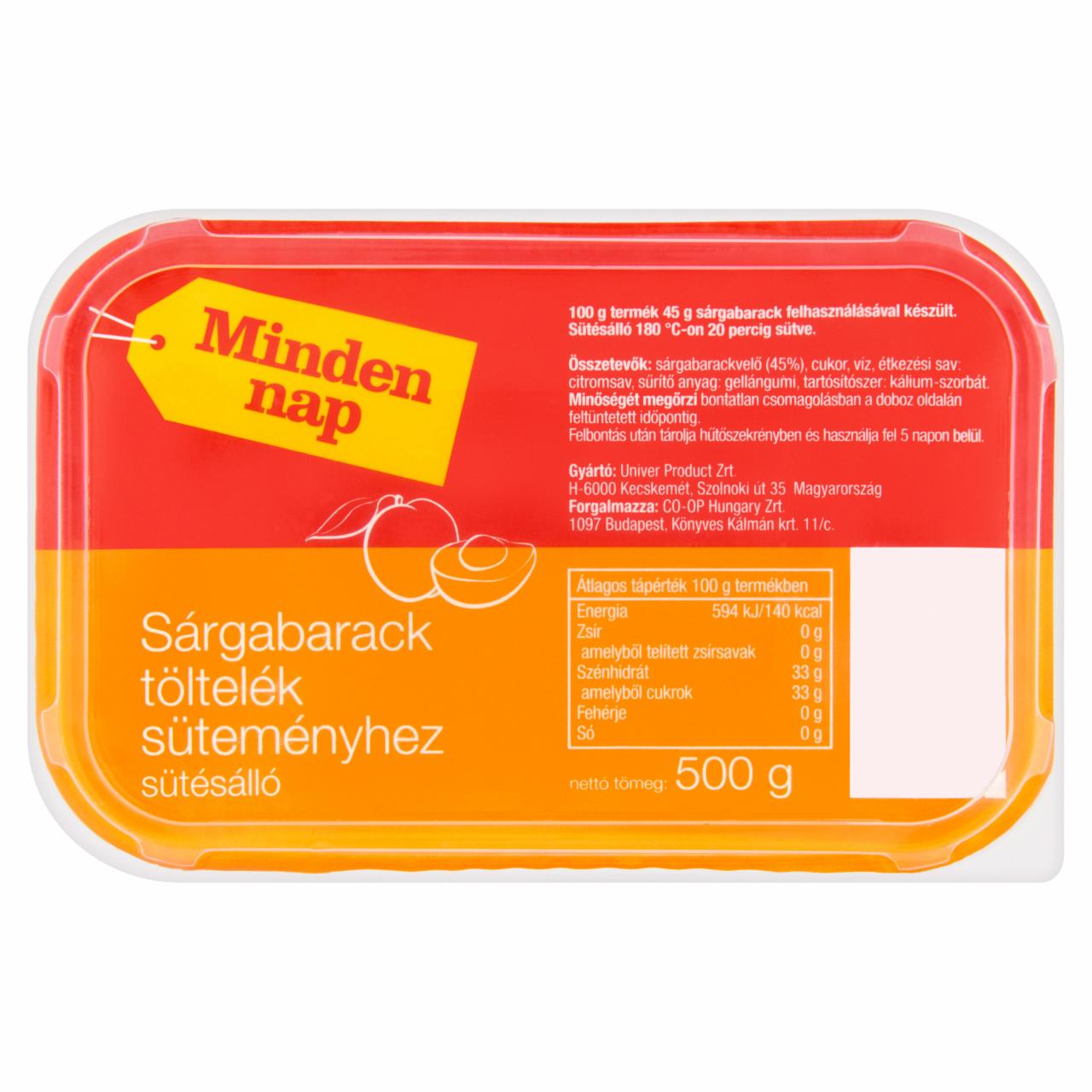 Photo - Minden Nap Bakeable Apricot Filling for Cakes 500 g