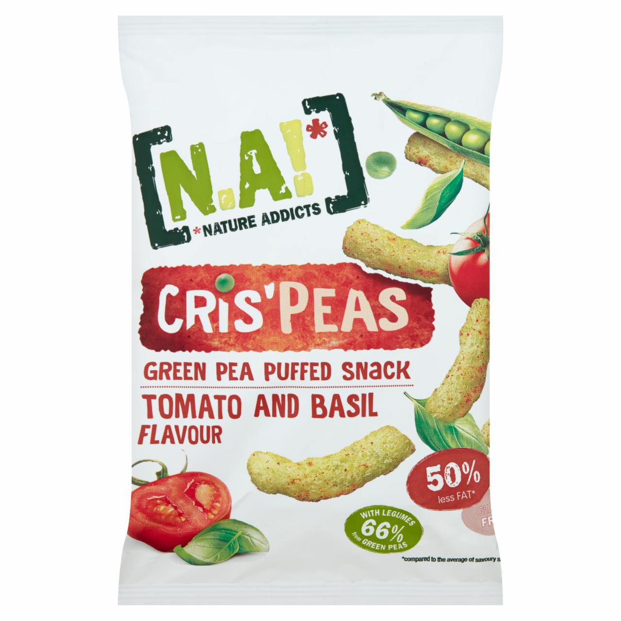 Photo - N.A! Puffed Green Pea Snack with Tomato and Basil Flavor 50 g