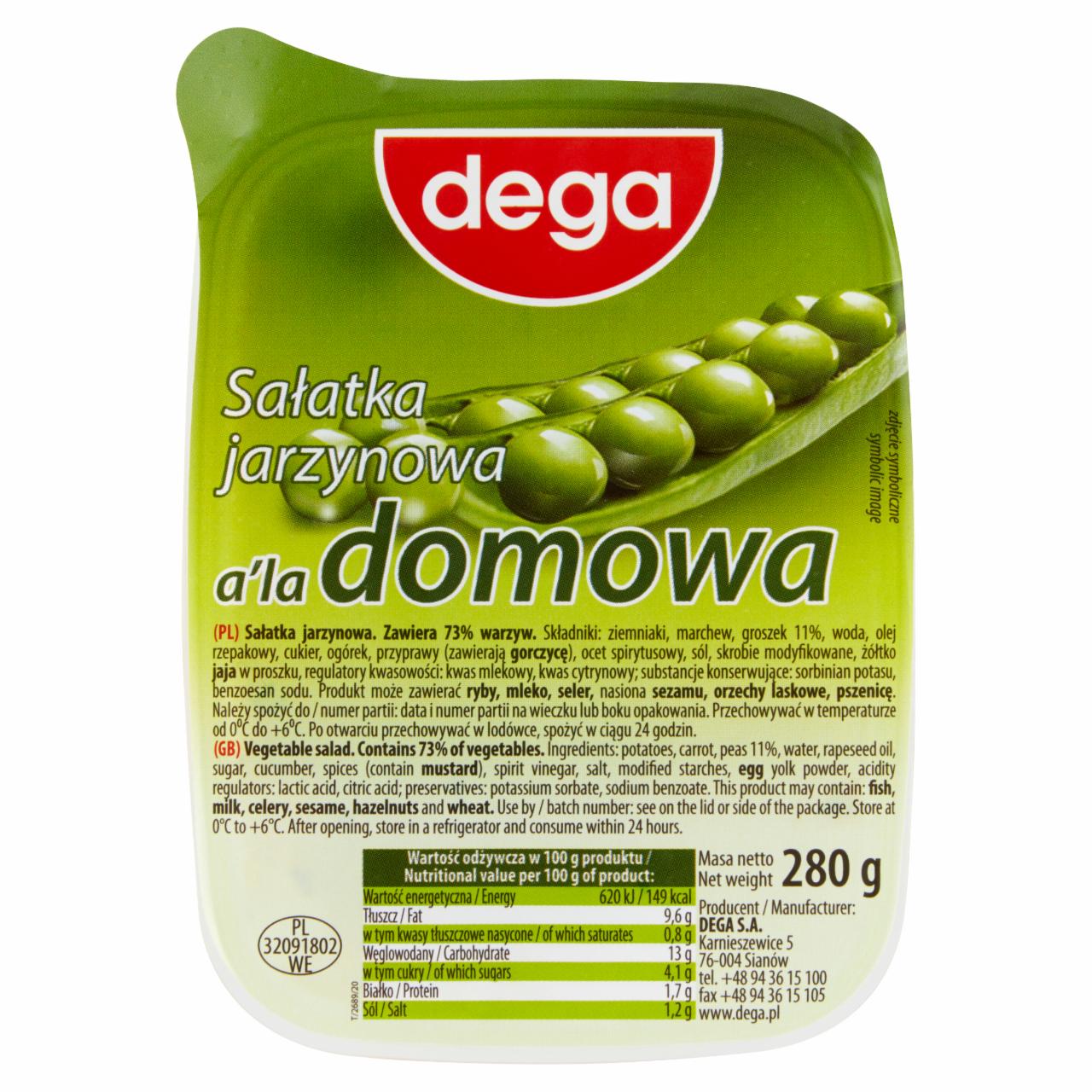 Photo - dega Vegetable Home Salad 280 g