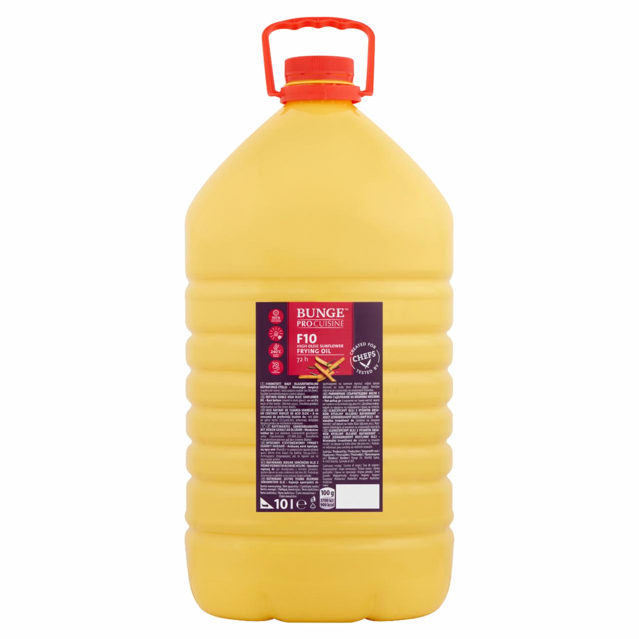 Photo - Bunge ProCuisine F10 Refined Edible High Oleic Sunflower Oil 10 l