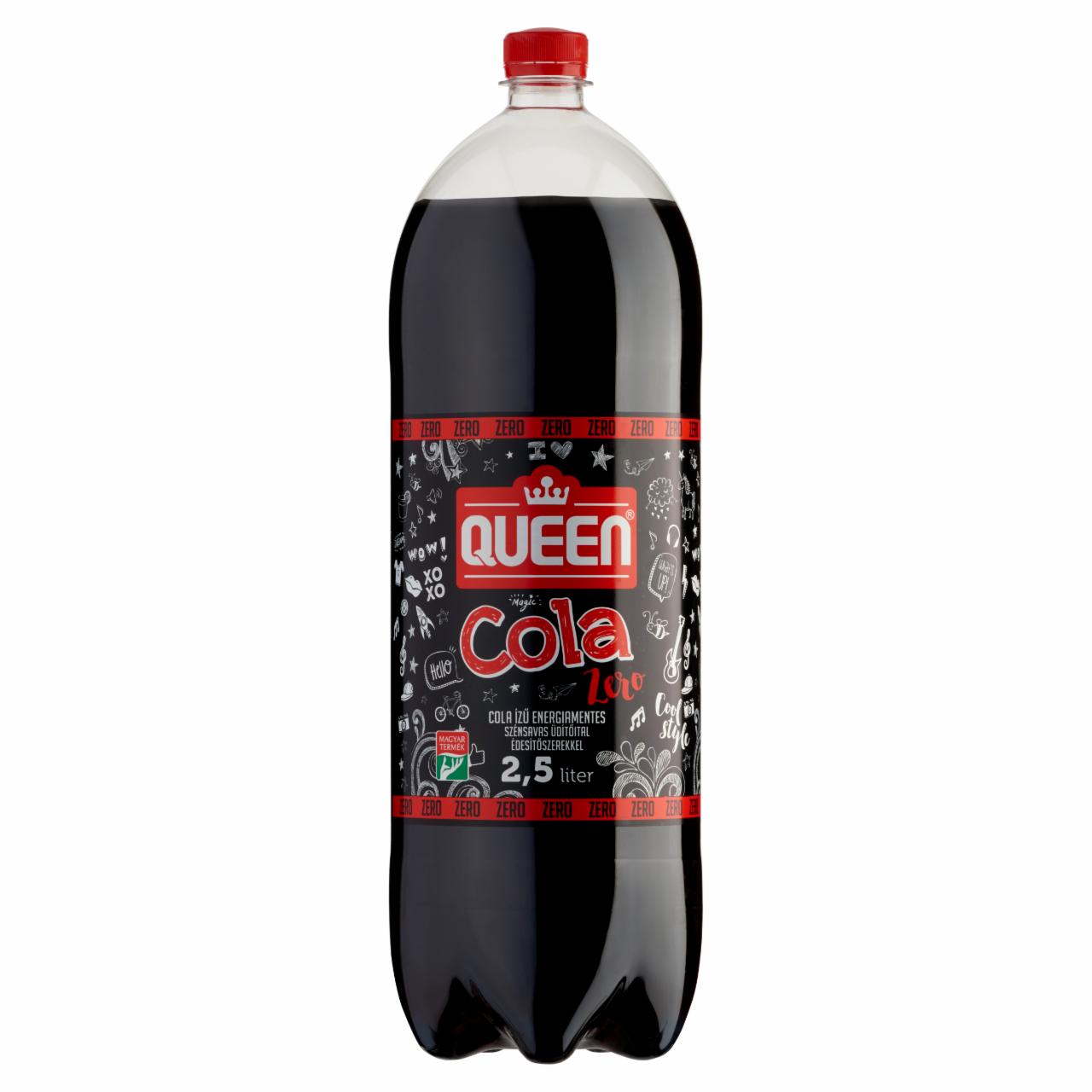 Photo - Queen Zero Cola Flavoured Energy-Free Carbonated Drink with Sweeteners 2,5 l