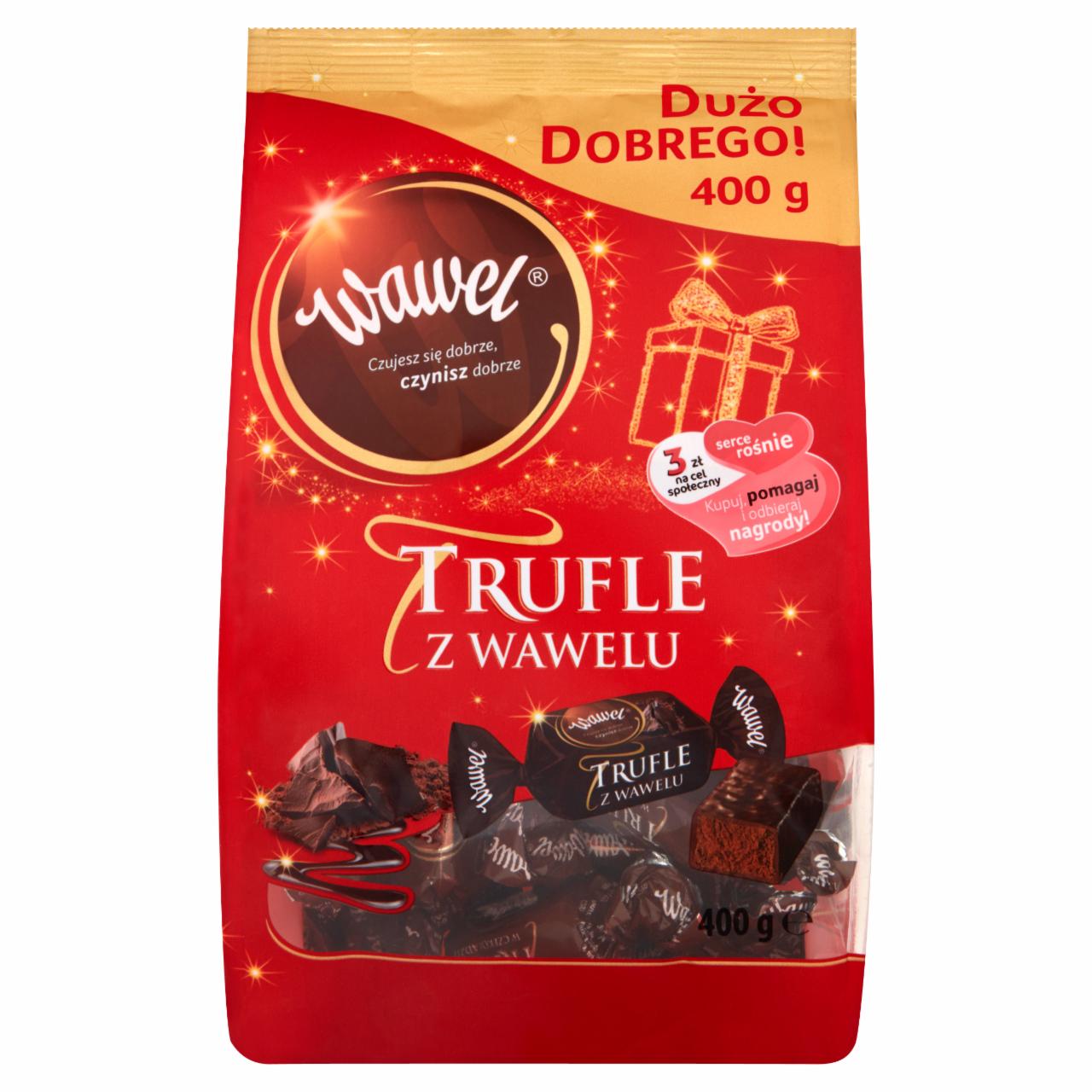Photo - Wawel Trufle z Wawelu Chocolate Coated Candies with Rum Flavour 400 g