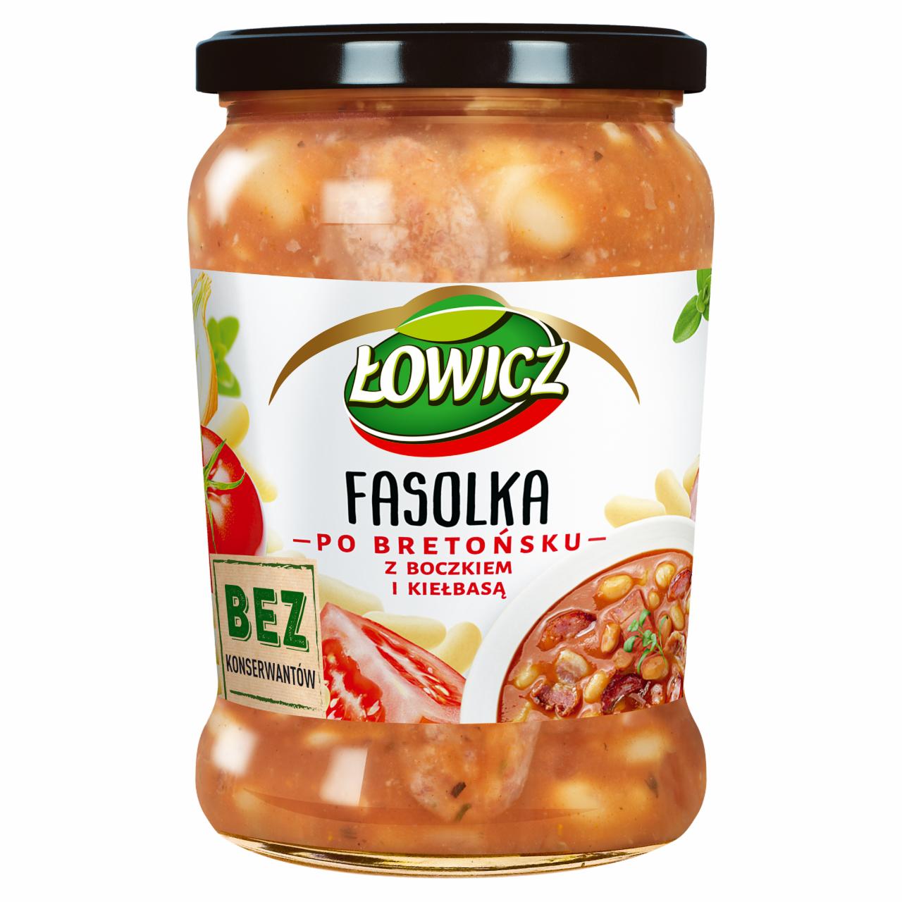Photo - Łowicz Baked Beans with Bacon and Sausage 580 g