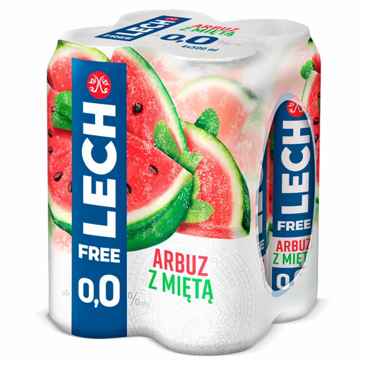 Photo - Lech Free Watermelon with Mint Non-Alcoholic Beer 4 x 500 ml