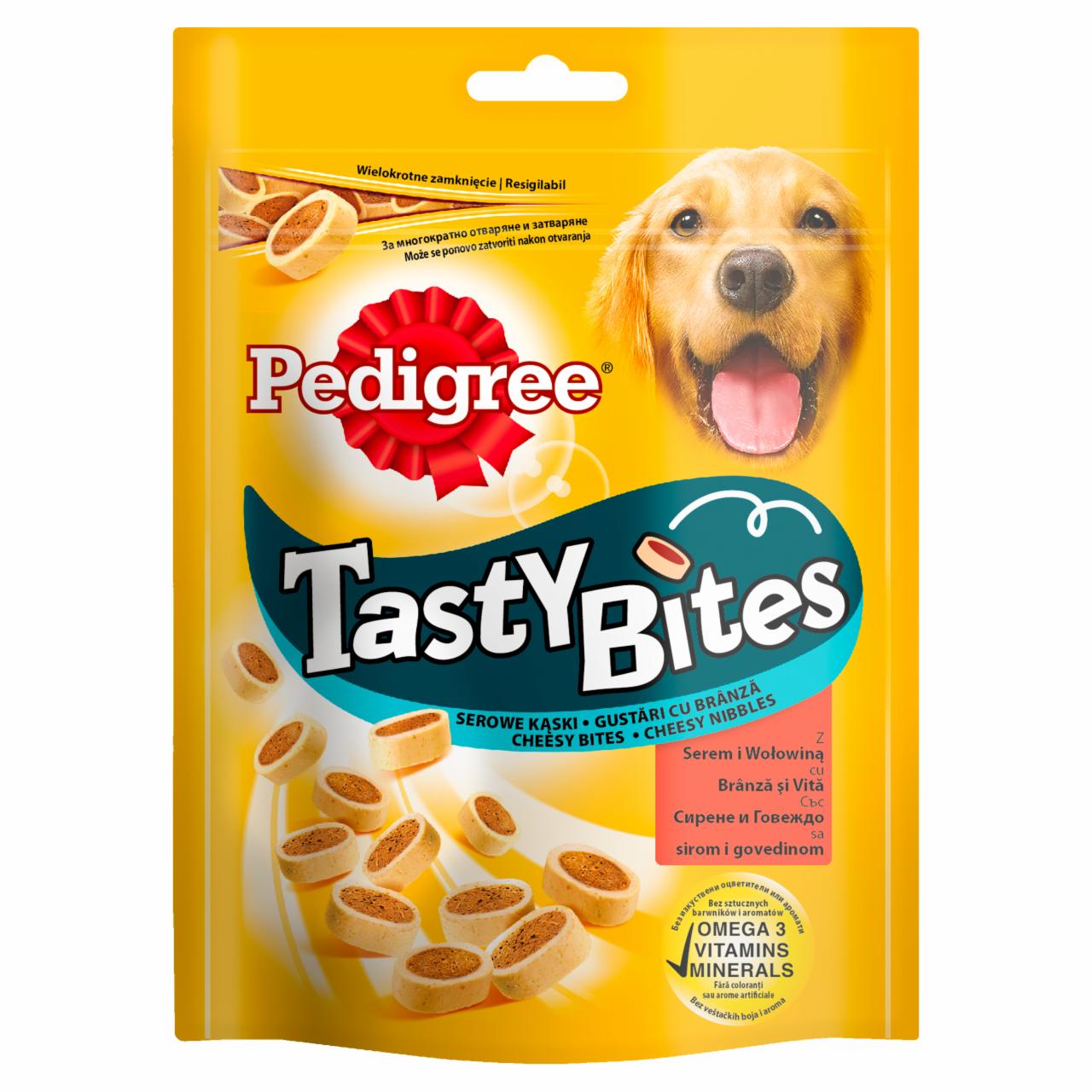 Photo - Pedigree Tasty Bites Supplementary Dog Food with Cheese and Beef 140 g
