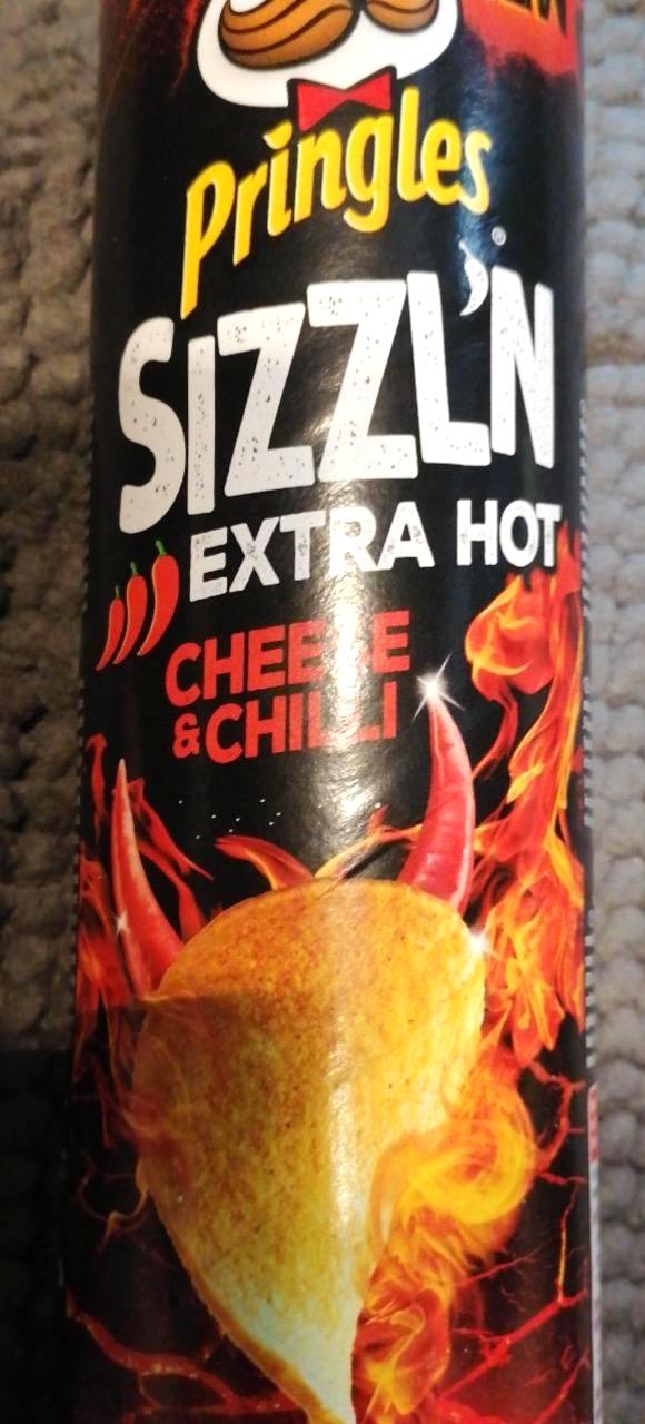 Photo - Sizzl'n Extra Hot Cheese & Chilli Pringles