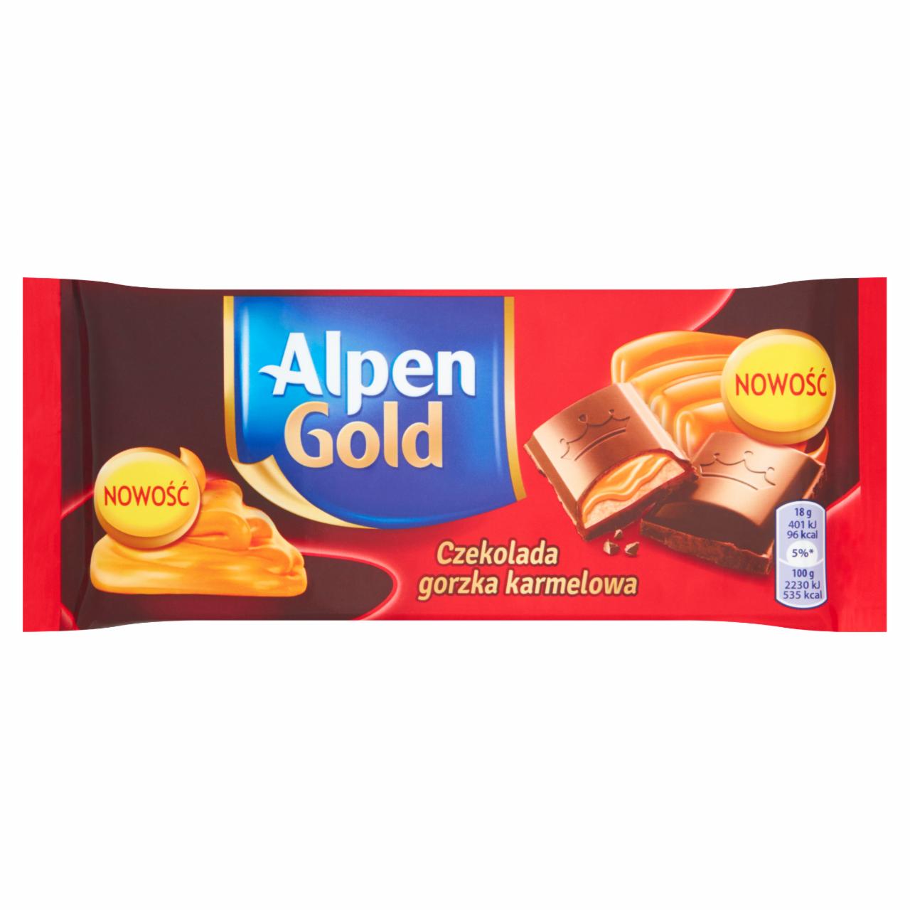 Photo - Alpen Gold Caramel Dark Chocolate 90 g