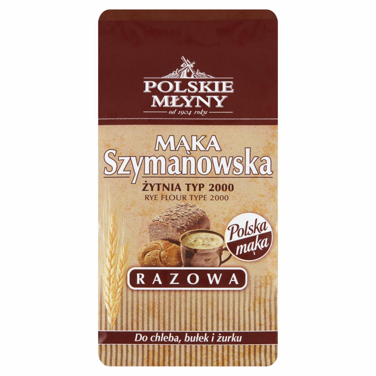 Photo - Polskie Młyny Mąka Szymanowska Rye Flour Wholemeal Type 2000 800 g