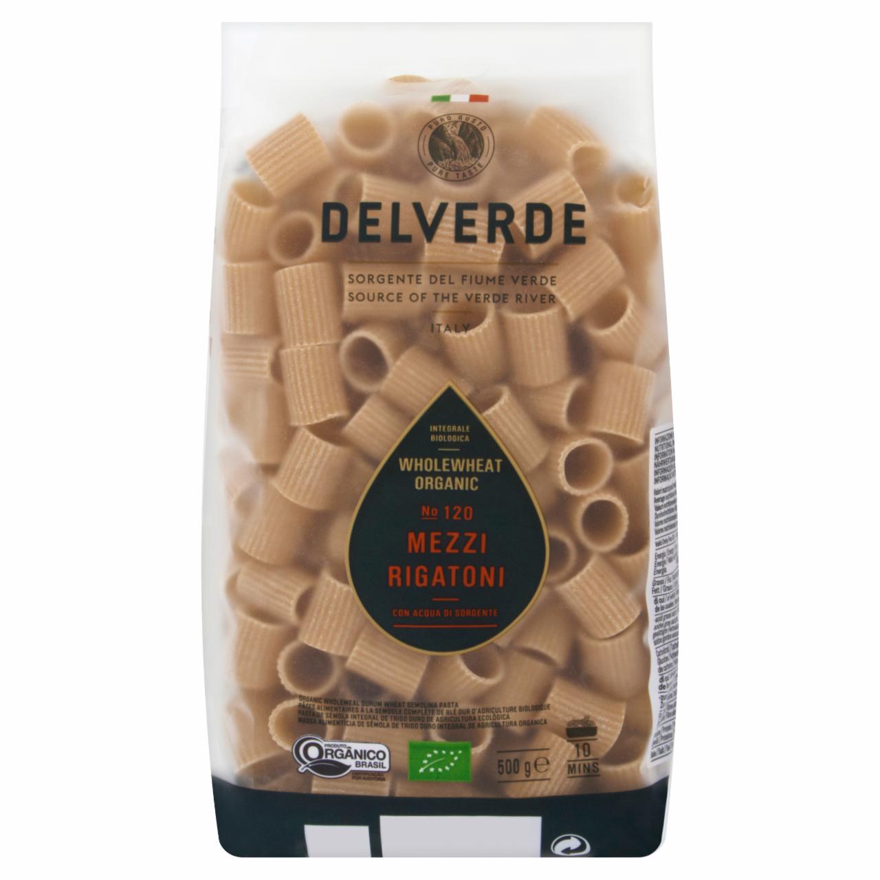 Photo - Delverde Bio Mezzi Rigatoni Wholemeal Pasta 500 g