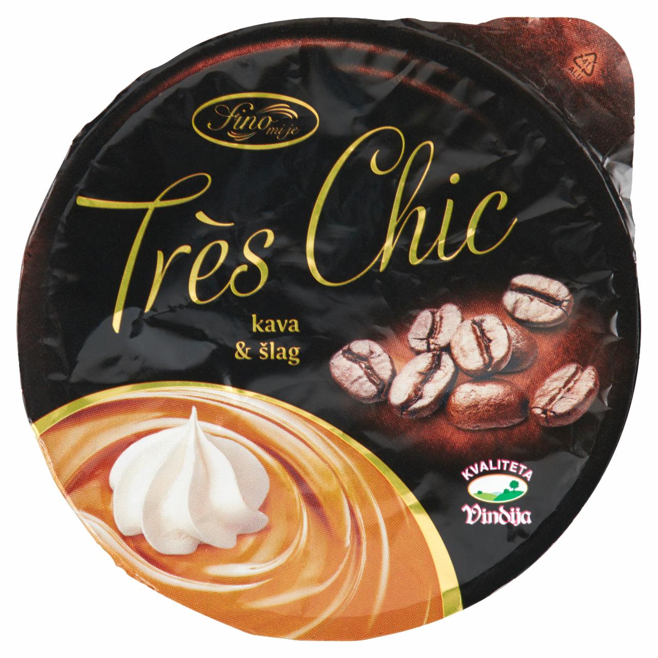 Photo - Trés Chic Coffee Flavoured Pudding with Whipped Cream 180 g