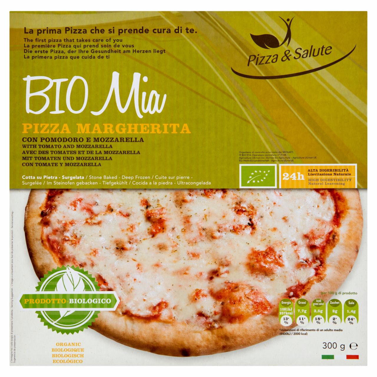 Photo - Bio Mia Margherita with Mozzarella and Tomato Pizza 300 g