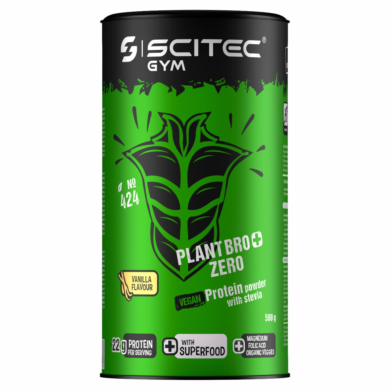 Photo - Scitec Gym Plant Bro+ Zero Vanilla Flavour Vegan Protein Powder with Stevia 500 g