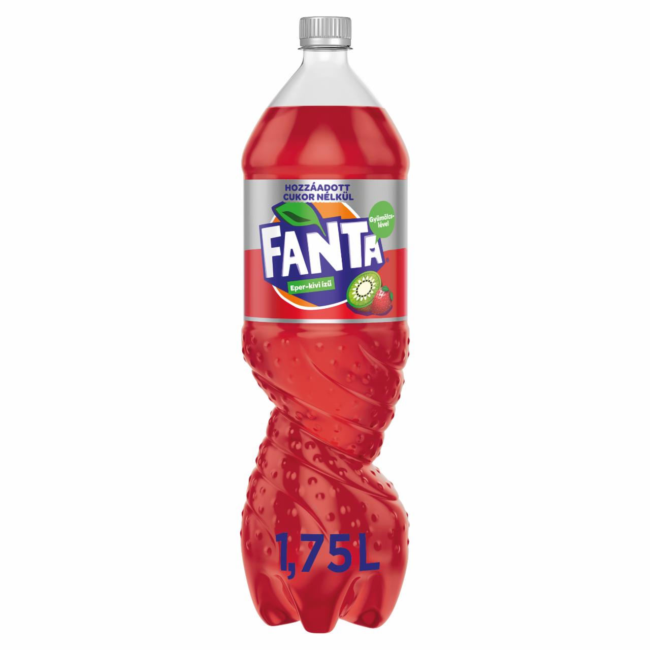 Photo - Fanta Zero Strawberry-Kiwi Flavoured Energy-Free Carbonated Soft Drink with Sweeteners 1,75 l