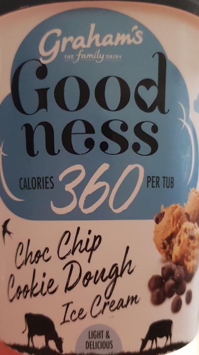Photo - Goodness Choc Chip Cookie Dough Ice Cream Graham's