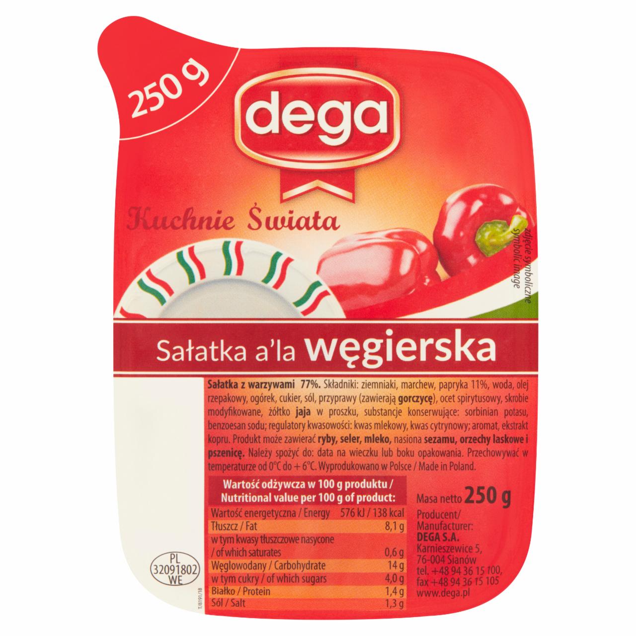 Photo - Dega Kuchnie Świata Hungarian Style Salad 250 g