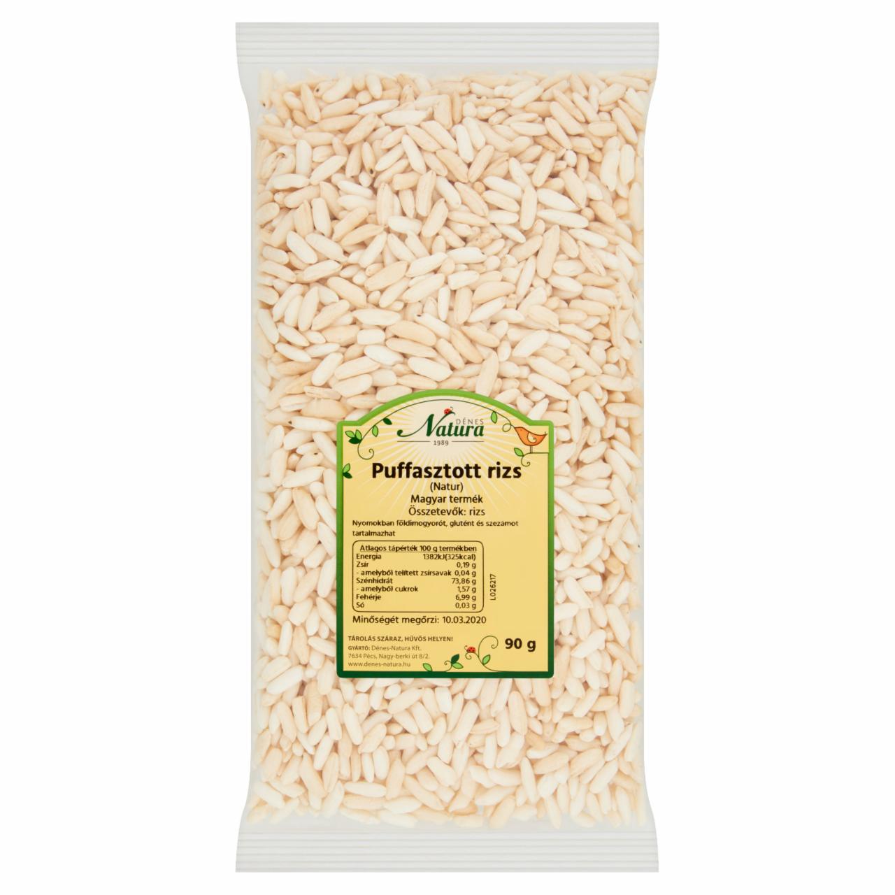 Photo - Dénes Natura Unflavoured Puffed Rice 90 g