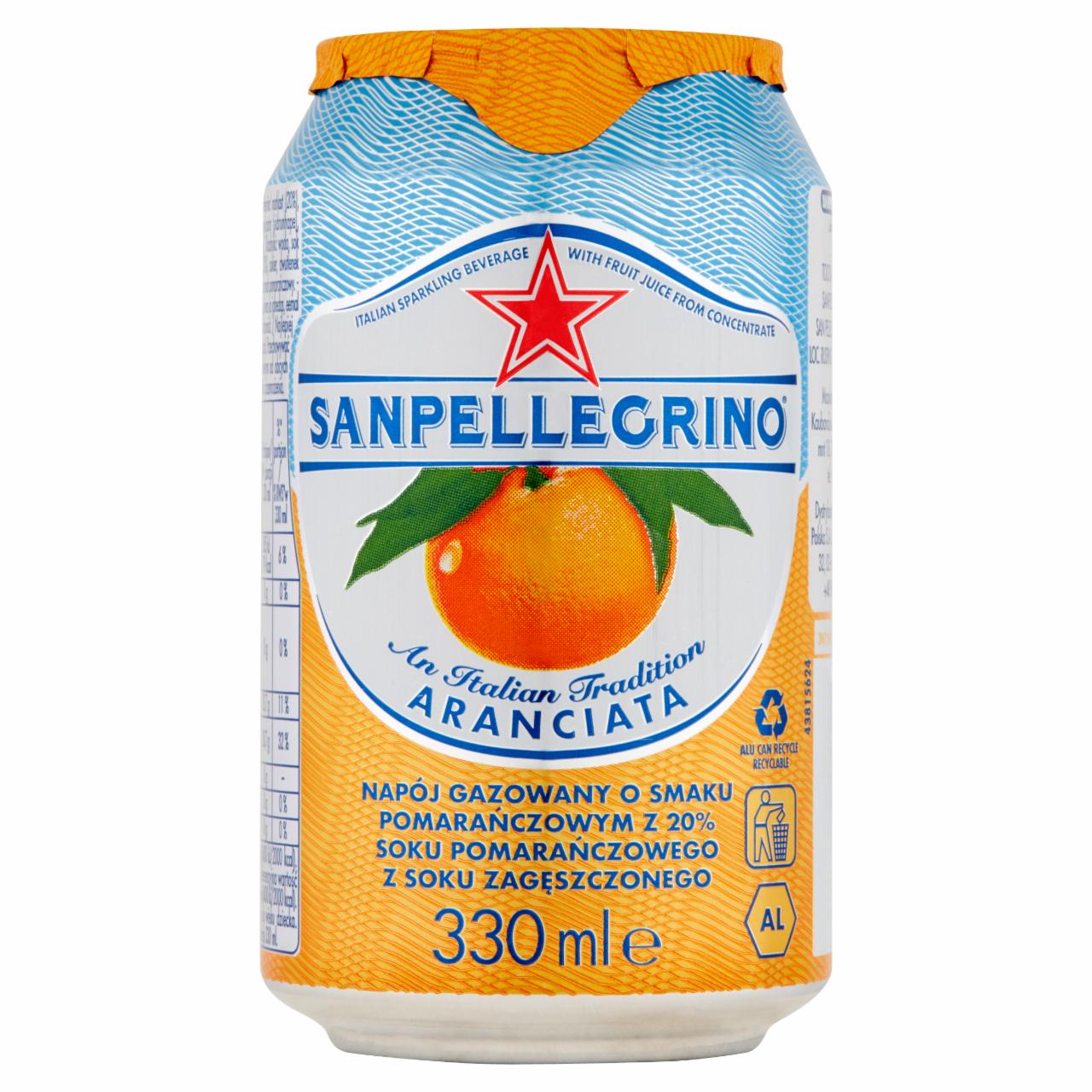 Photo - Sanpellegrino Aranciata Sparkling Orange Beverage 330 ml
