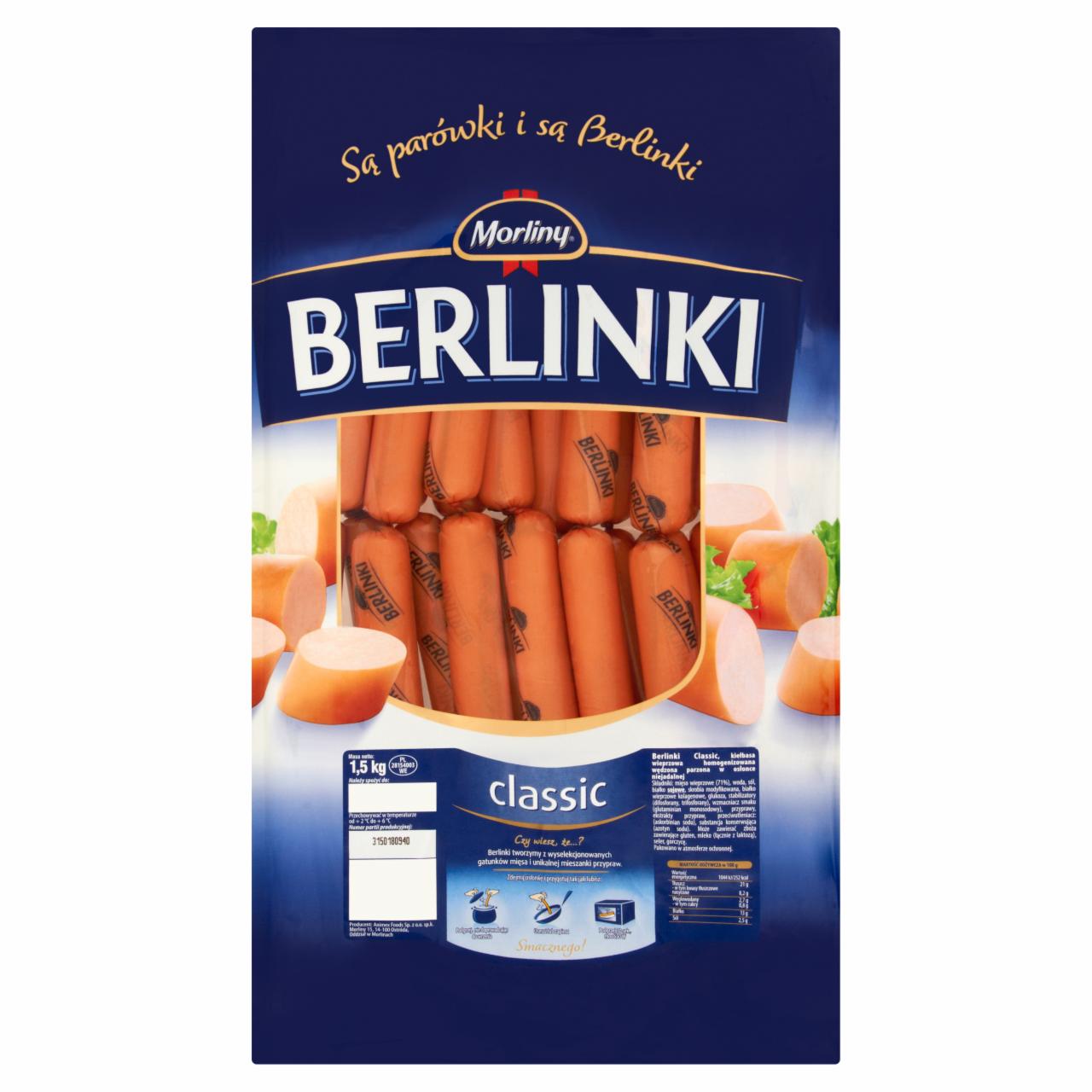 Photo - Morliny Berlinki Classic Pork Sausages
