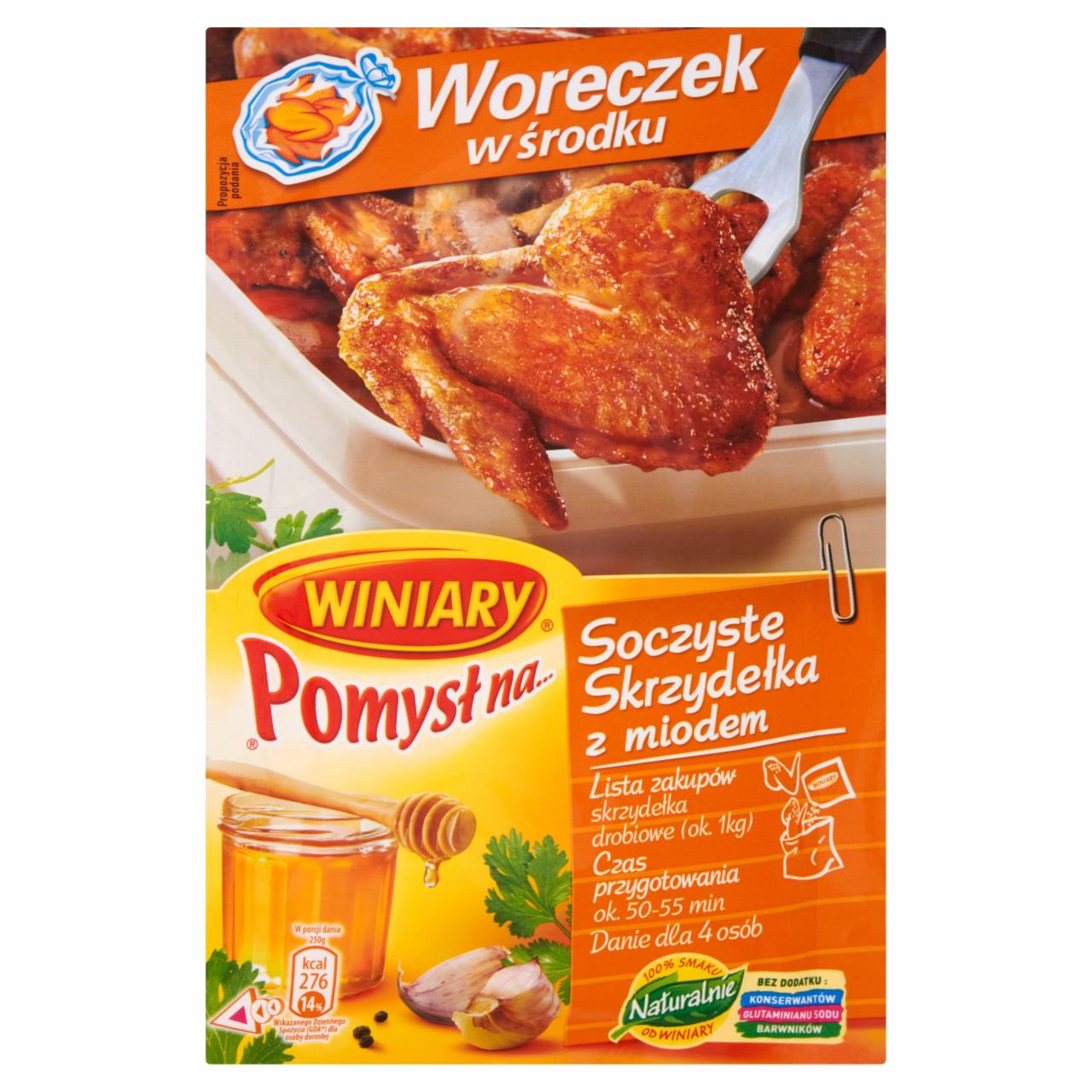 Photo - Winiary Pomysł na... Juicy Chicken Wings with Honey 31 g
