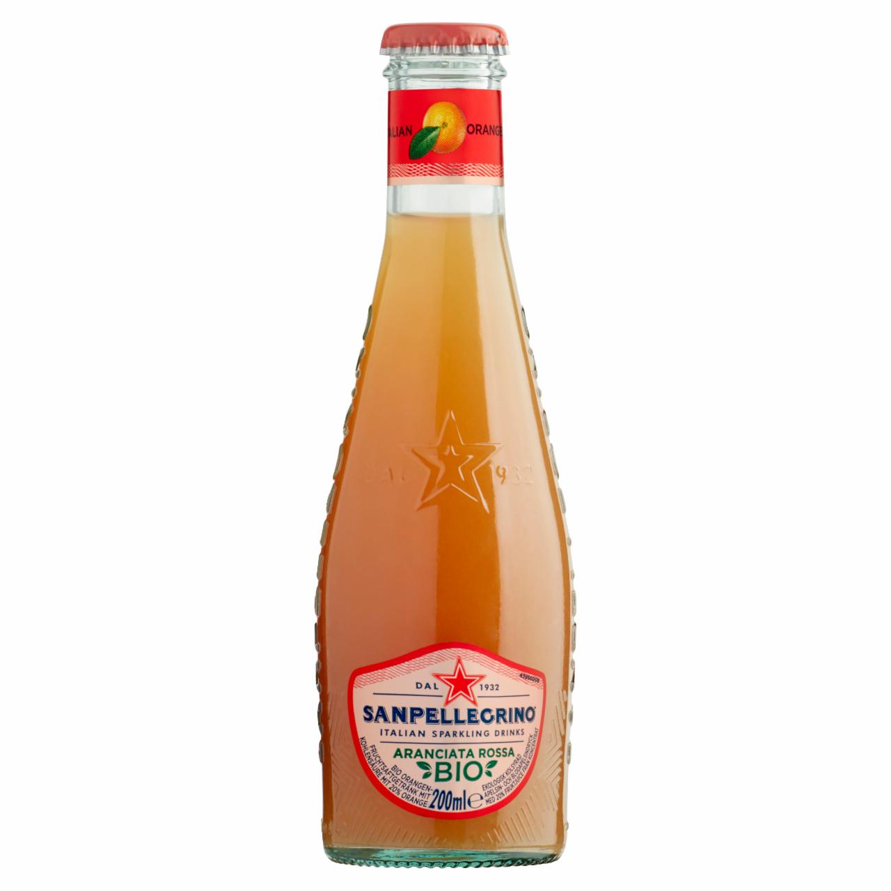 Photo - San Pellegrino Organic Carbonated Orange Drink from Orange and Blood Orange Concentrate 200 ml