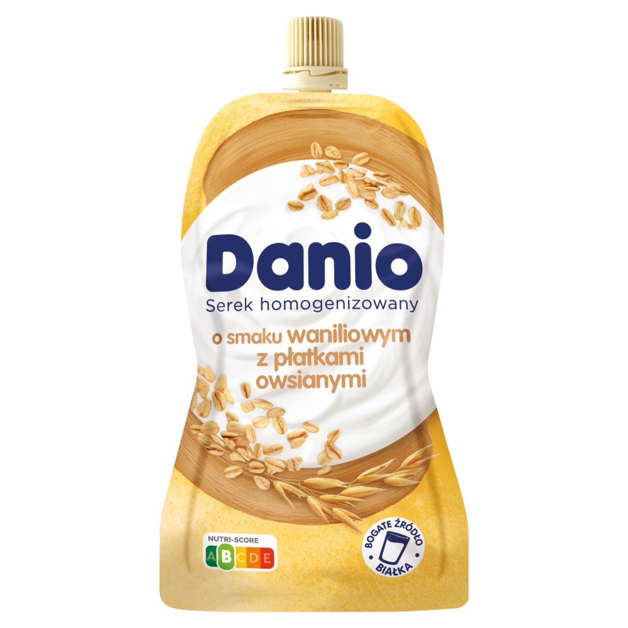 Photo - Danio Cheese Pouch Vanilla Flavor with Oatflakes 120 g