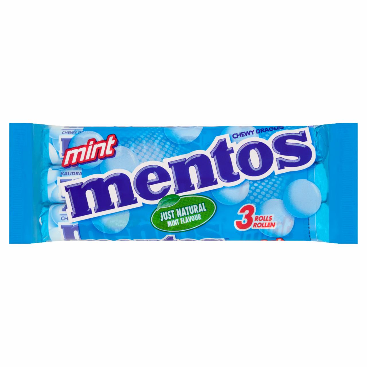 Photo - Mentos Mint Chewy Dragees 3 x 38 g