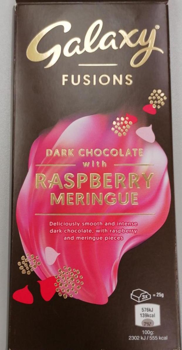 Photo - Fusions Dark Chocolate with Raspberry Meringue Galaxy